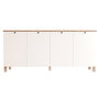 Hanah Home Nord - ND4-SW Blanco y Roble